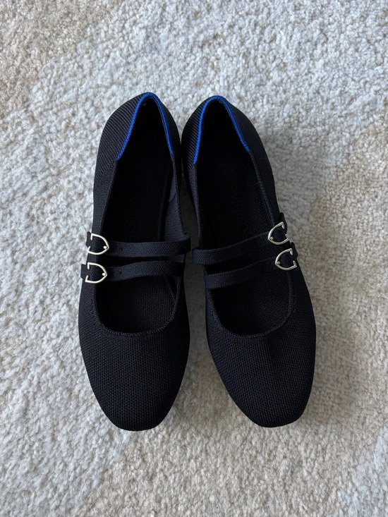 Rothy's Shoes - Black Mary Jane Rothy’s Flats with Double Buckle
